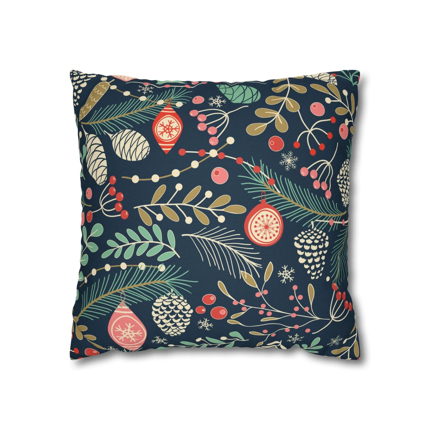 Winter Botanical throw Pillow from Blue Water Songs