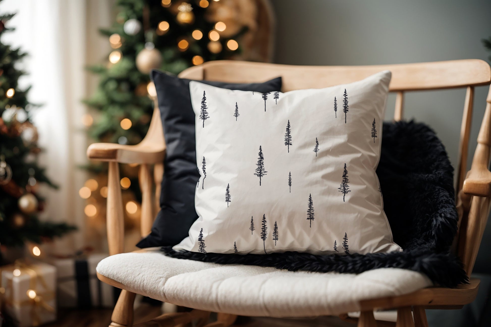 Minimalist Winter Tree Christmas PILLOW & COVER | WINTER23PL32