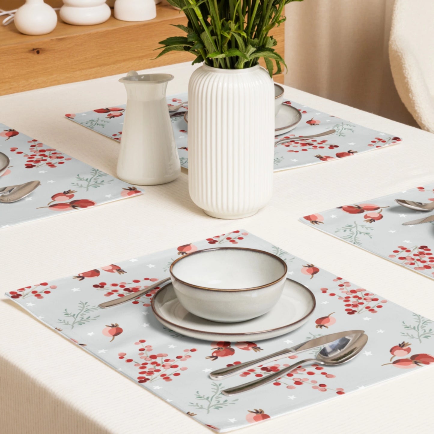 Red Winter Berry Placemats - WINTER24PLT01