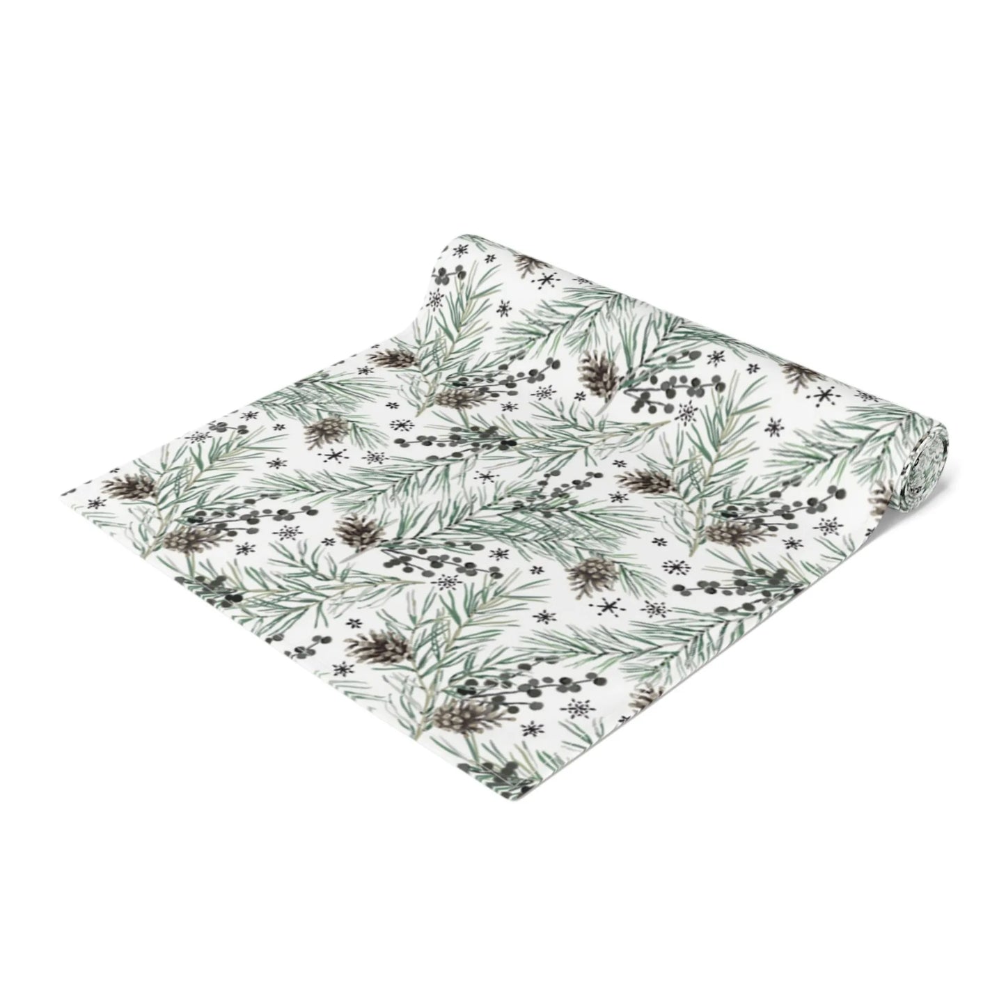 Pine and Berry Winter Botanical Table Runner | WINTER23TBR01