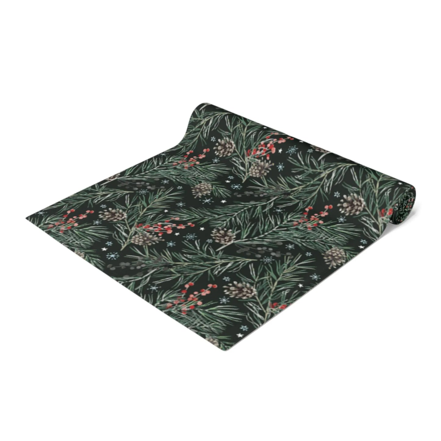 Pine and Berry Winter Botanical Table Runner | WINTER23TBR01