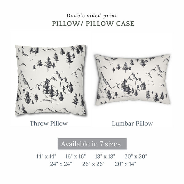 Minimalist Winter Tree Pillow & Cover | WINTER23PL34