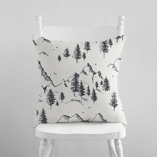 Minimalist Winter Tree Pillow & Cover | WINTER23PL34