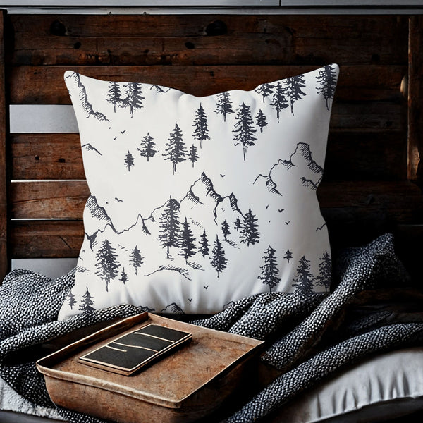 Minimalist Winter Tree Pillow & Cover | WINTER23PL34