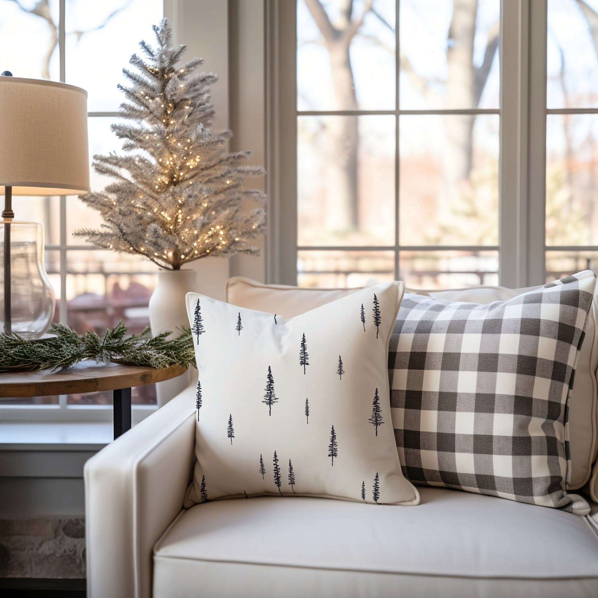 Minimalist Winter Tree Christmas PILLOW & COVER | WINTER23PL32