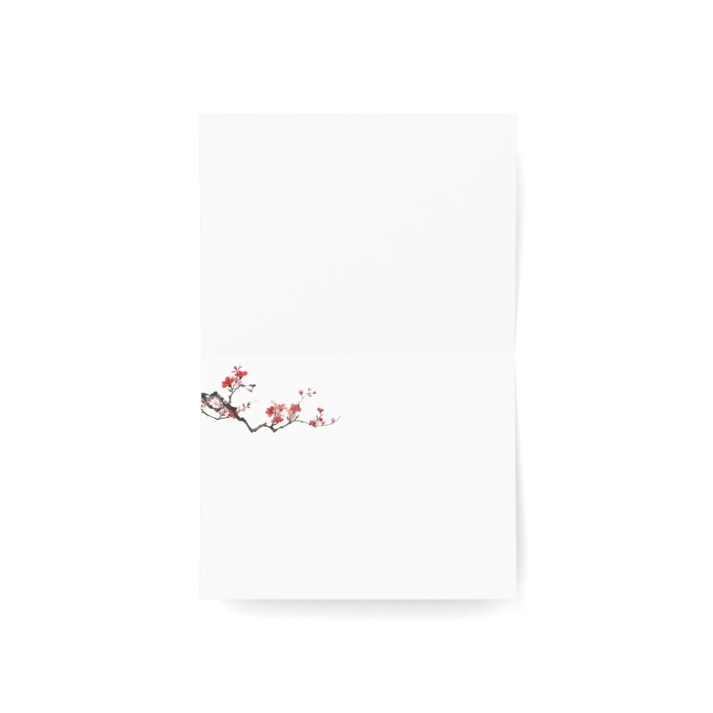 Watercolor Year of The Snake Folded Card| NEWYEAR25CR07