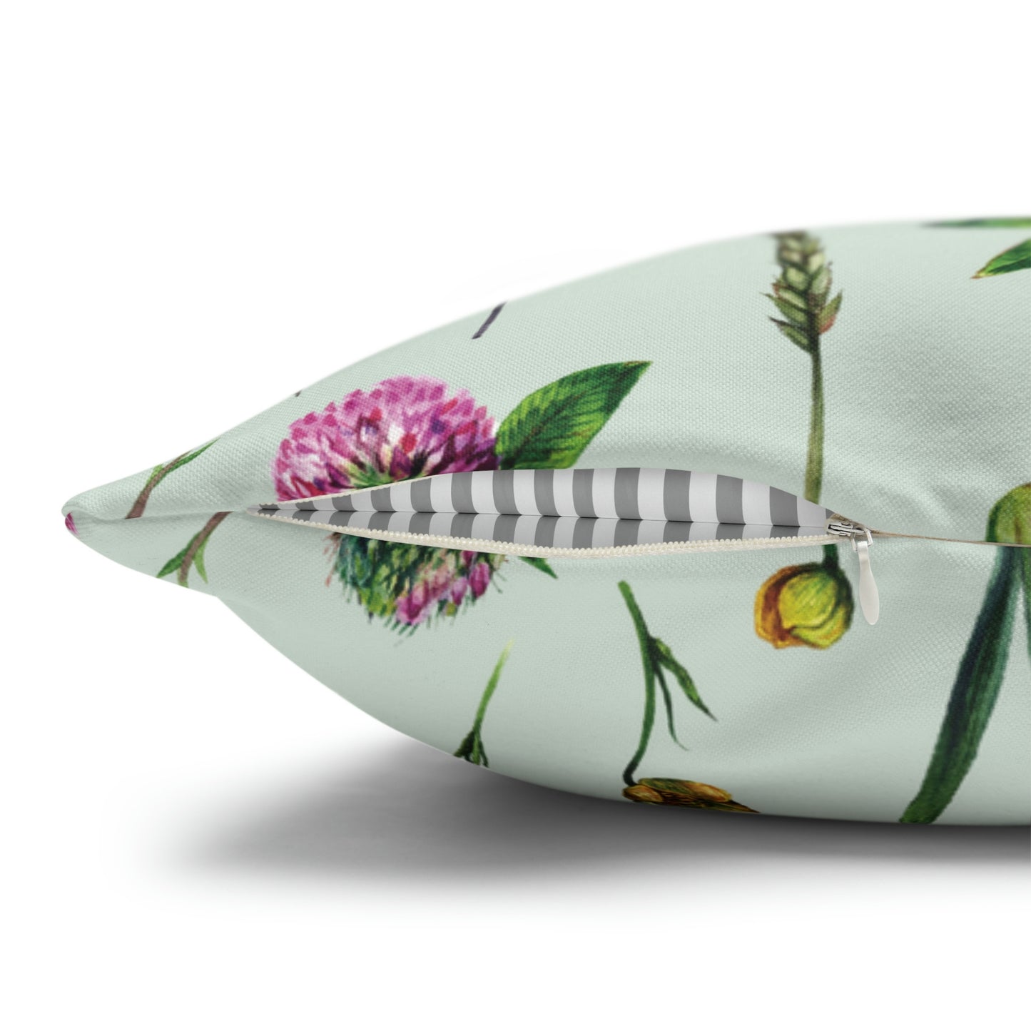 a pillow with a flower pattern on it