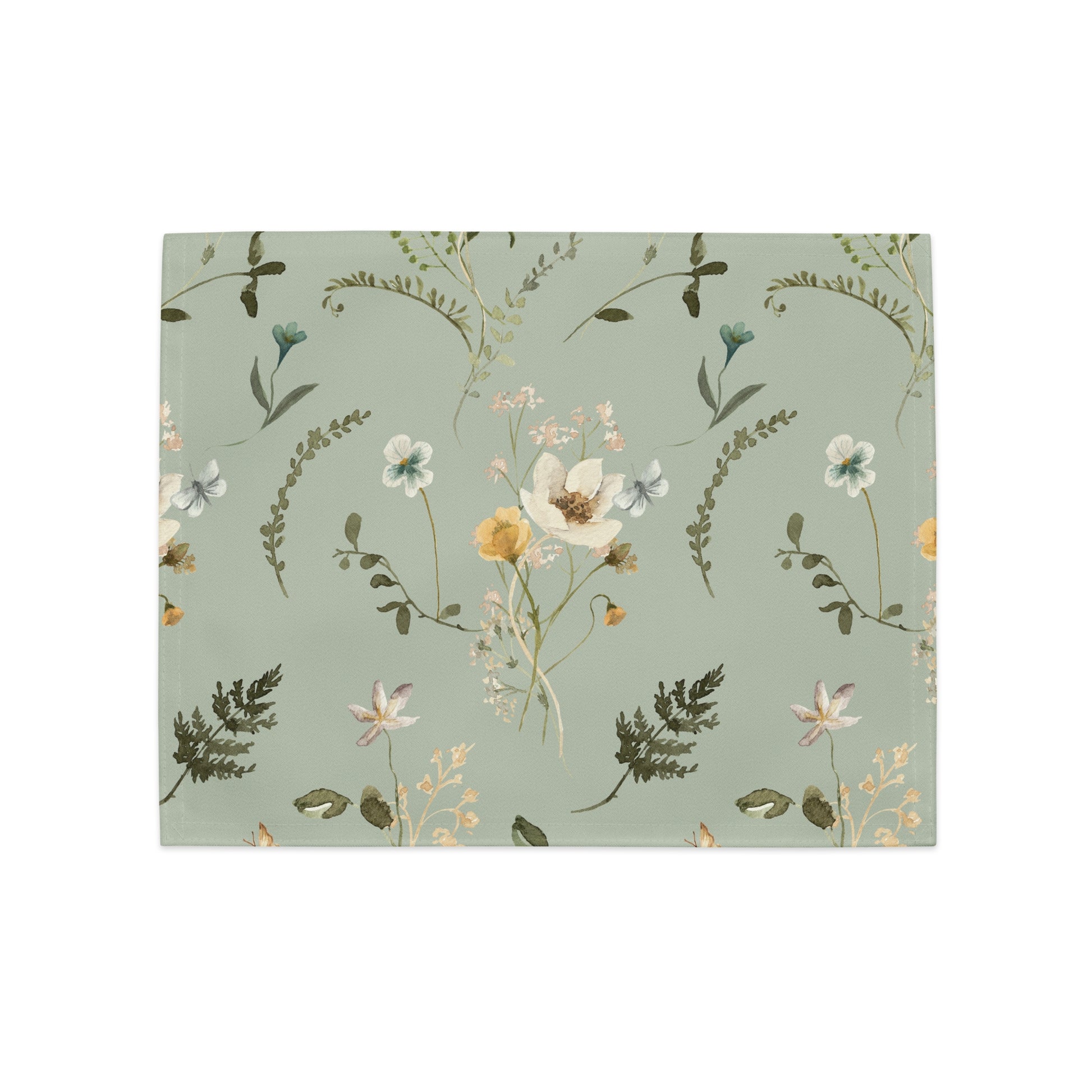 Green botanical placemat from Blue Water Songs