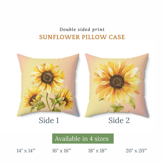 Vintage Sunflower PILLOW & COVER - Farmhouse Summer Decor