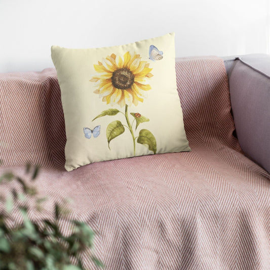 Sunflower Farmhouse PILLOW & COVER - Vintage Summer Flower Decor