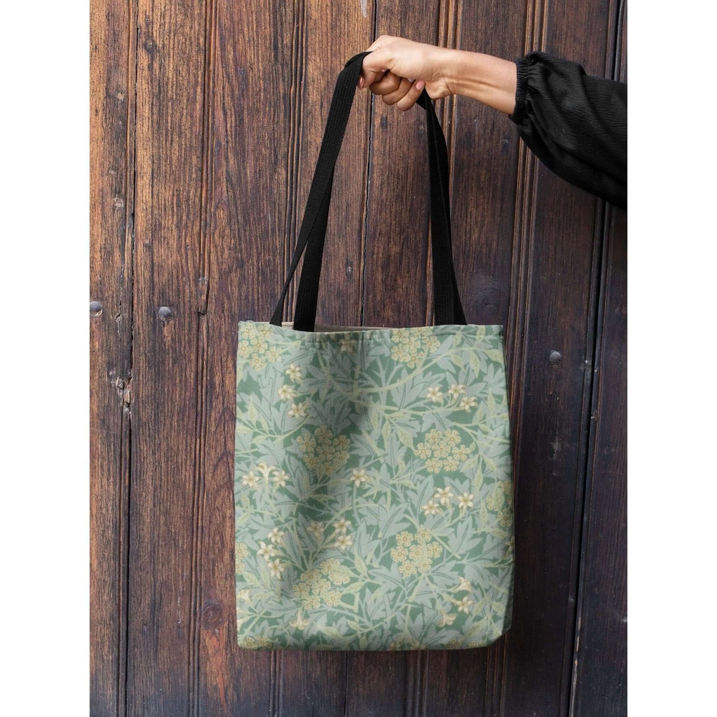 Vert William Morris TOTE BAG - Motif Jasmin - Vintage Art Inspiré