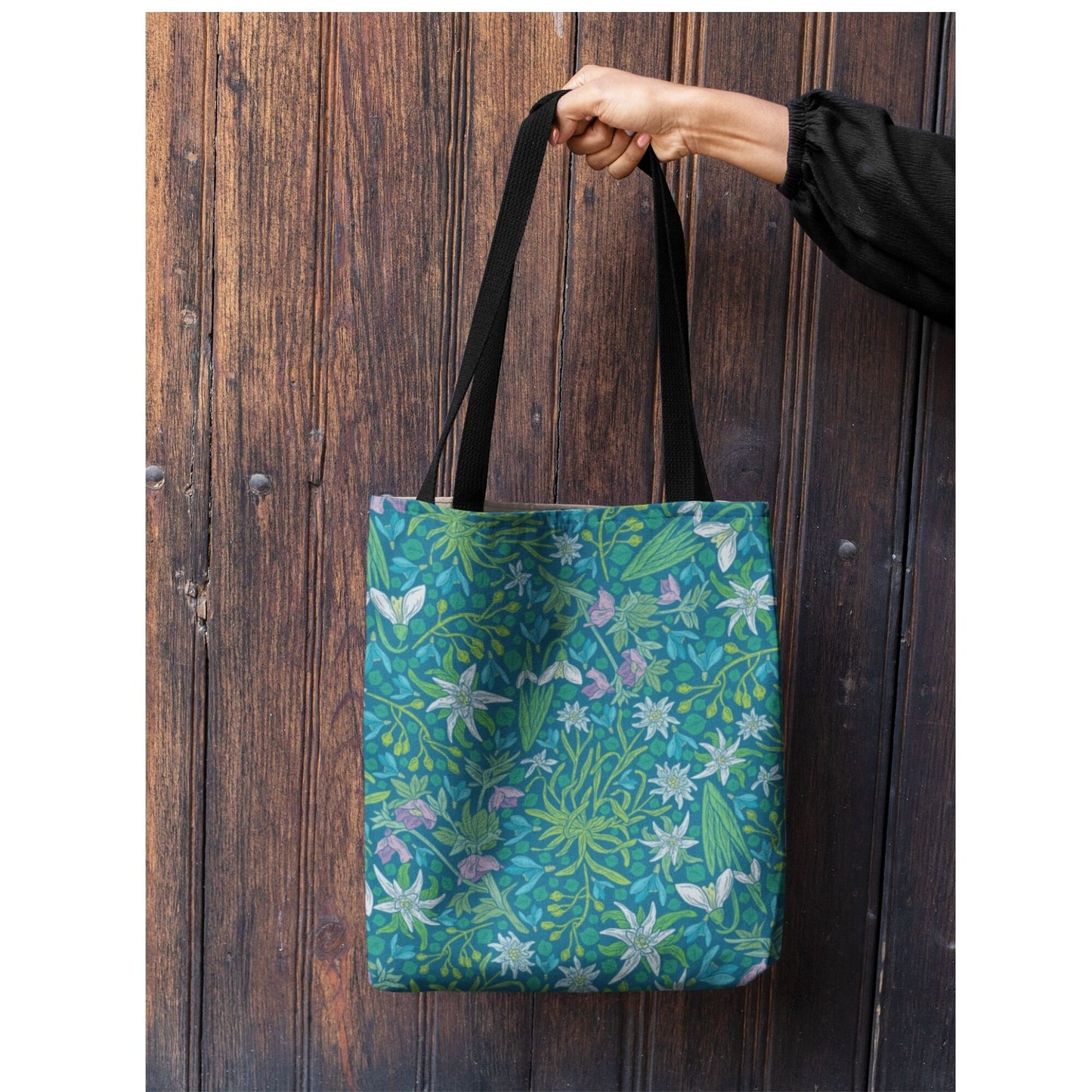 vintage Snowdrop Floral TOTE BAG - Sac fourre-tout botanique