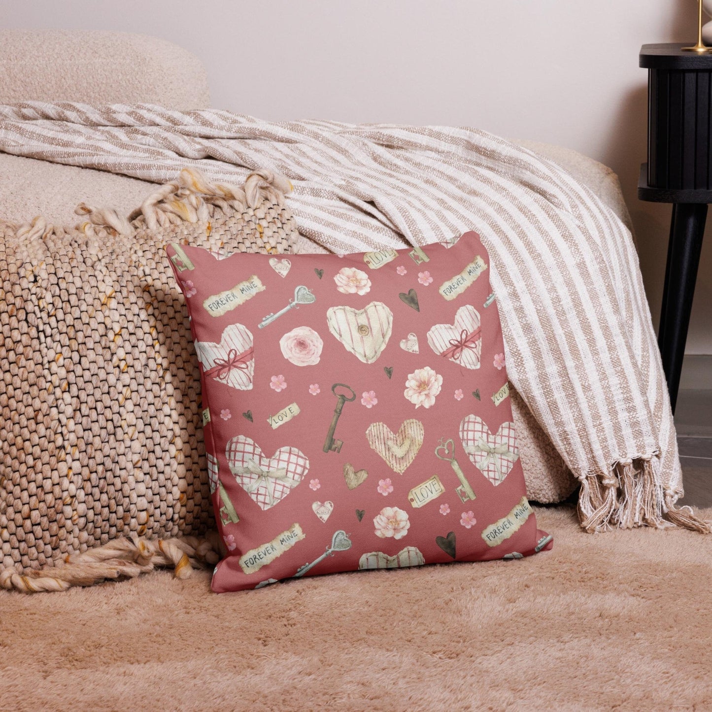 Square Pink Pillow
