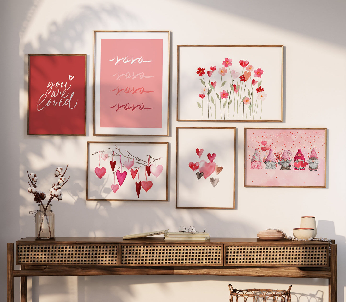 Valentine's day wall art by Blue Water Songs
