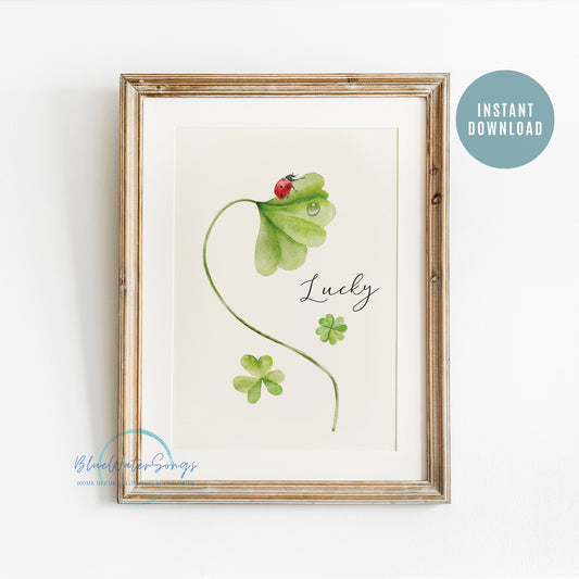 Lucky Art Print, DIGITAL DOWNLOAD | SPRING23POR26