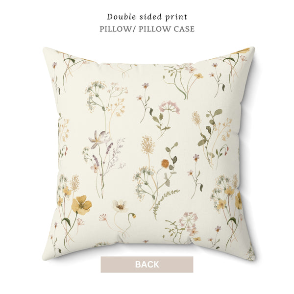 Dried Flowers PILLOW & COVER | SPRING SUMMER DECOR