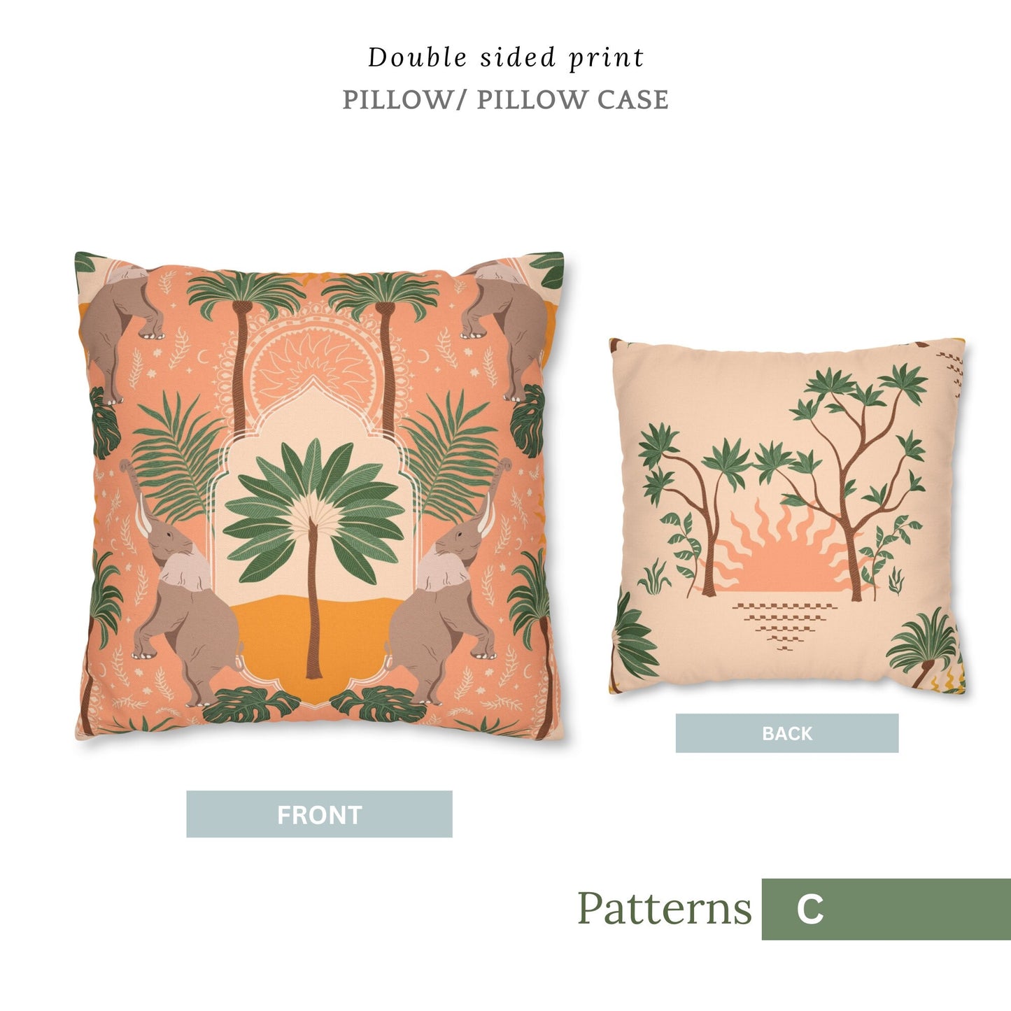 Feuilles de Monstera tropicales OREILLER et COUVERTURE - Accent d’été décoratif botanique