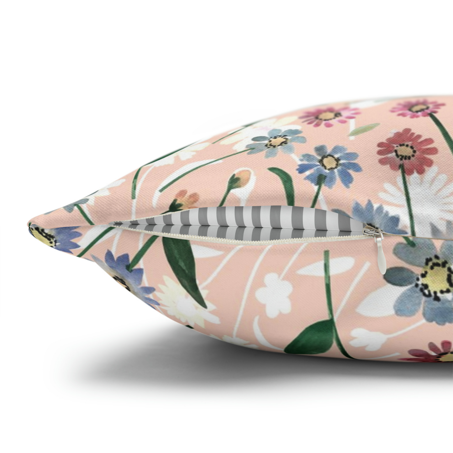 Pink Floral Spring PILLOW showcasing soft blossoms and botanical patterns in a romantic design.